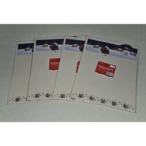 NEW 4 Packs 8.5x11 Letter Paper Stationary Studio G Santa Christmas 12 sheet/pk